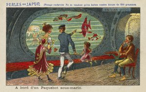 An Bord eines Unterwasserliners im Jahr 2000 von European School